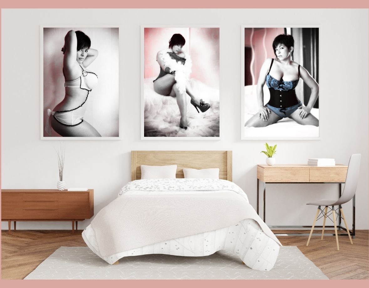 Wall Art Boudoir Portrait by Bettina Molina Photography